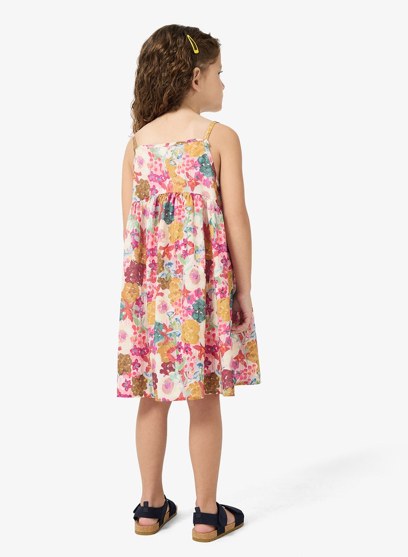 Pinata Tropical Floral Strappy Dress - Image 2